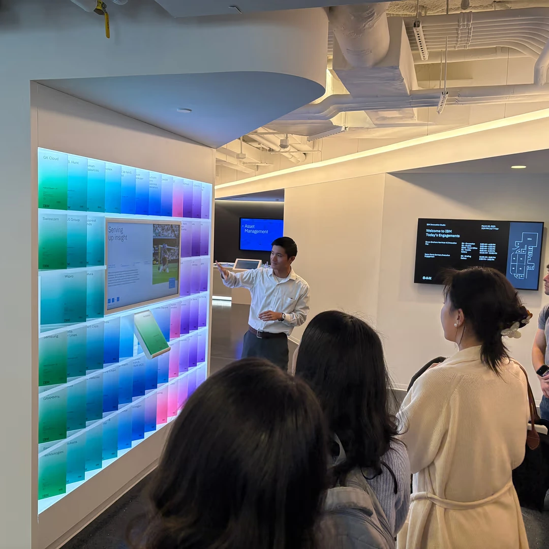 Students collaborating at a Product Management Club event